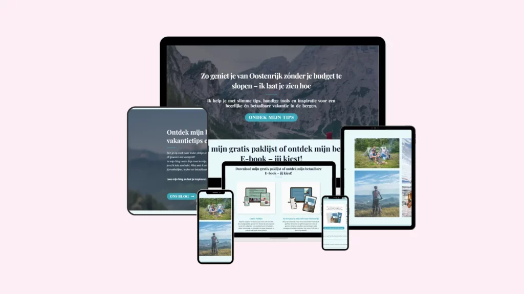 mock up oostenrijksevakantie