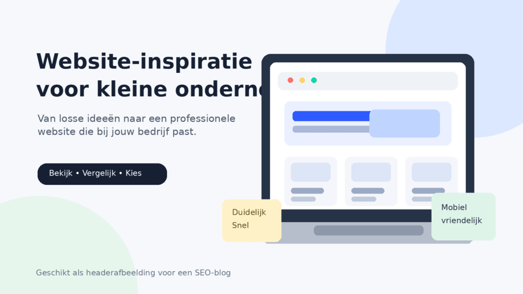 Websites voor kleine Nederlandse ondernemers?